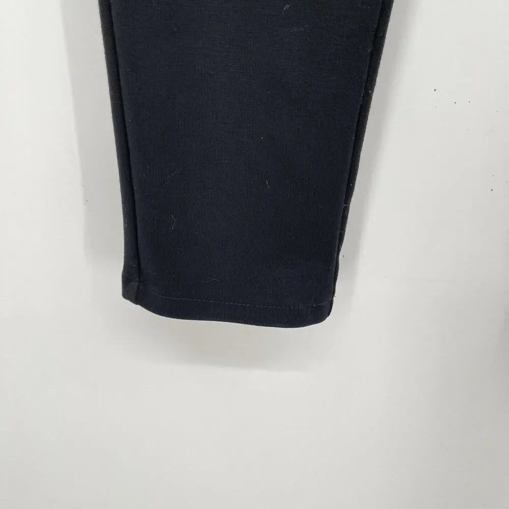 Michael Kors 4 Skinny Pants Women Black Stretch Mid Rise Logo Hardware‎ 5-Pocket